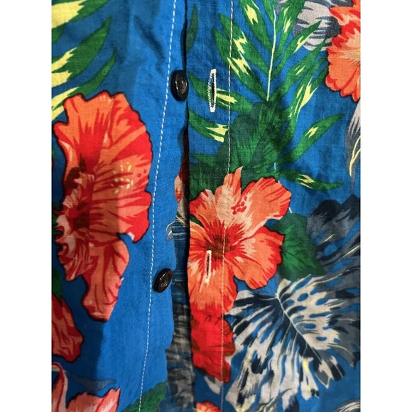 NWT Jogal Size Large Set Shirt And Shorts Tropical Floral Vacation - Picture 6 of 14